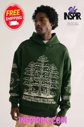 -Urban Outfitters CHNGE UO Exclusive Trees Are The Roots Hoodie Sweatshirt