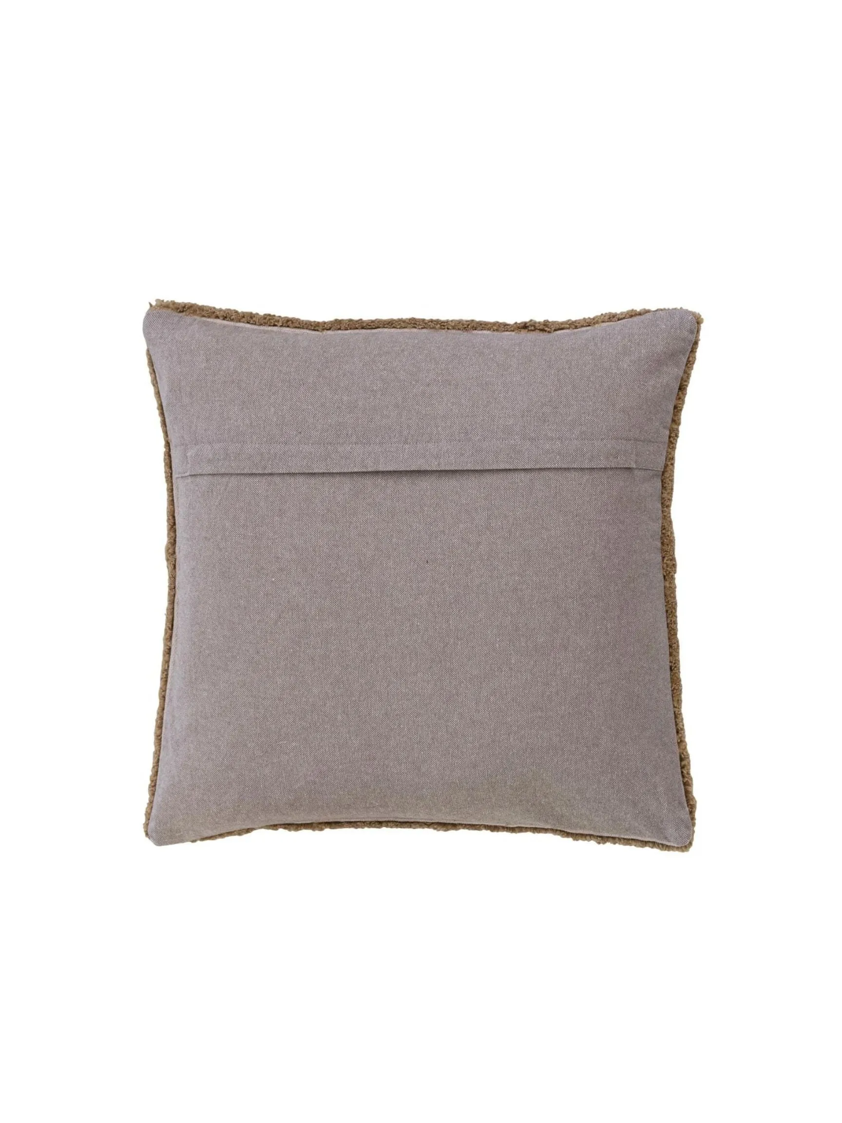 18 Square Tufted Pillow w/ Chambray Back