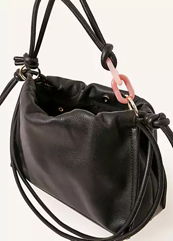 Accessorize Ruched Small Shoulder Bag | Kaleidoscope