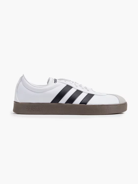 adidas  Men's White/Brown/Black VL Court Base Trainers