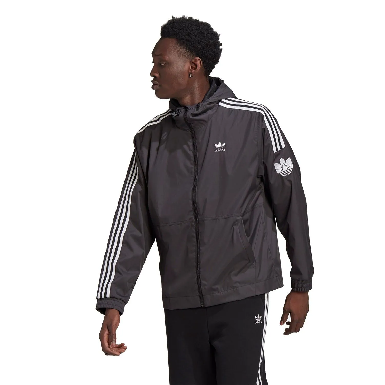 adidas Originals 3D Trefoil Windbreaker - Black