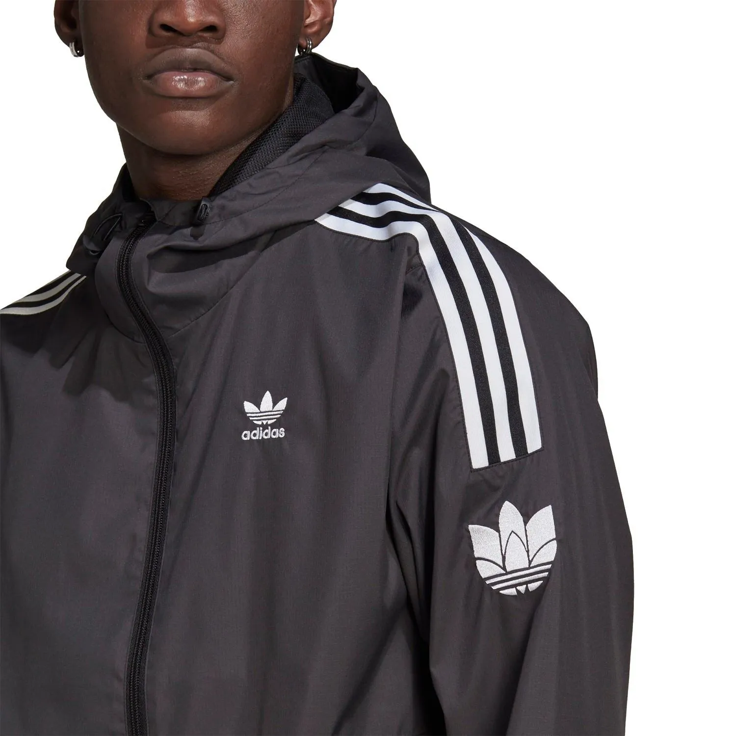 adidas Originals 3D Trefoil Windbreaker - Black