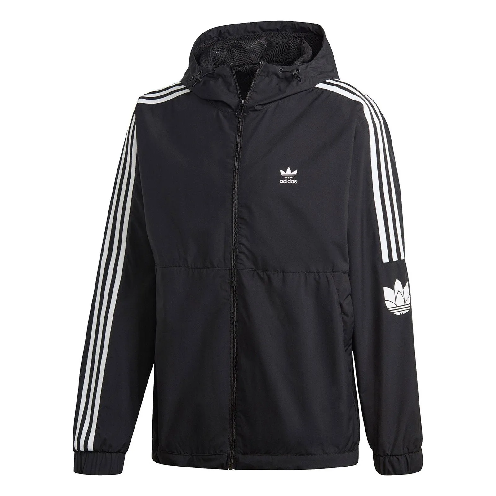 adidas Originals Adicolor 3D Trefoil Windbreaker -  Black