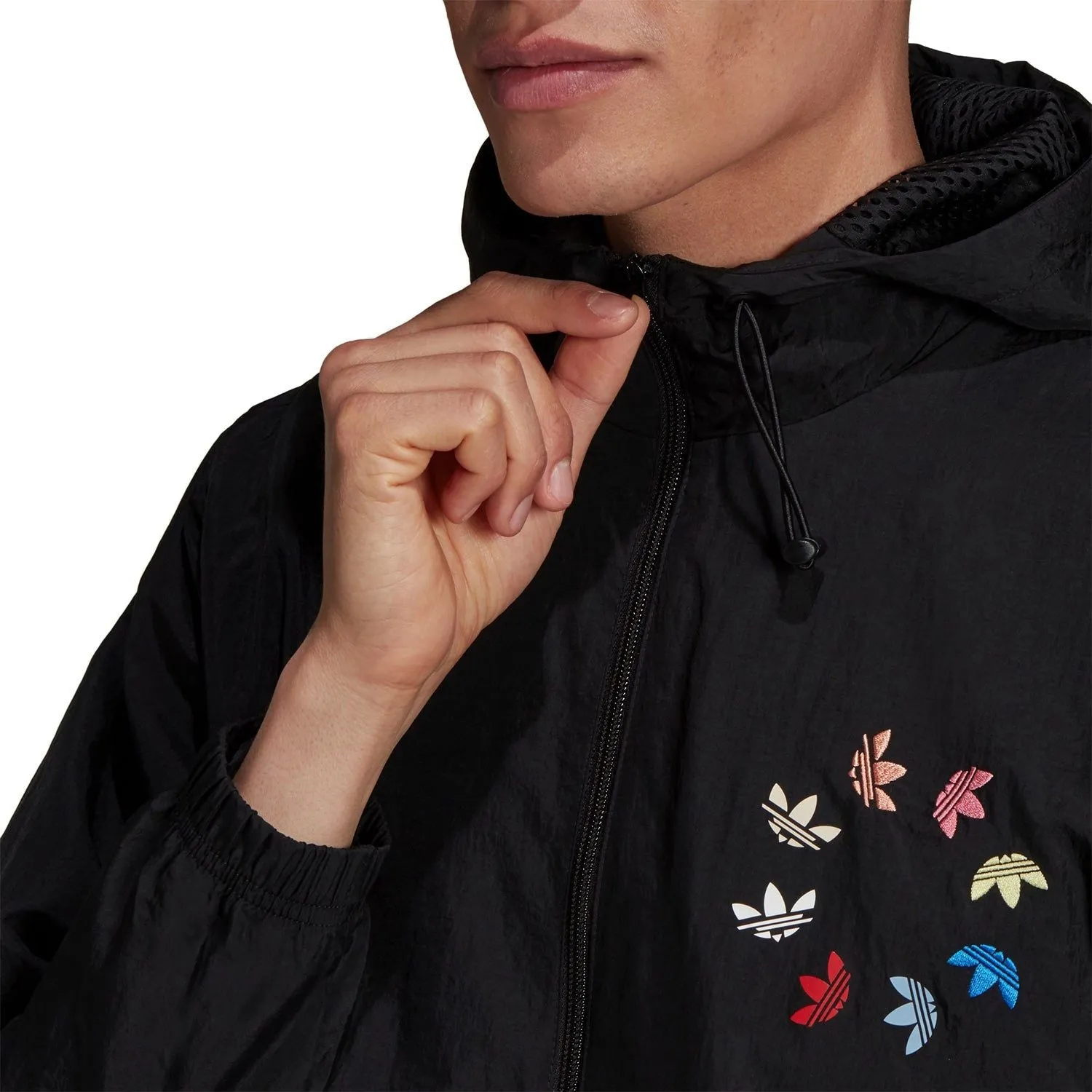 adidas Originals Adicolor Shattered Trefoil Windbreaker - Black