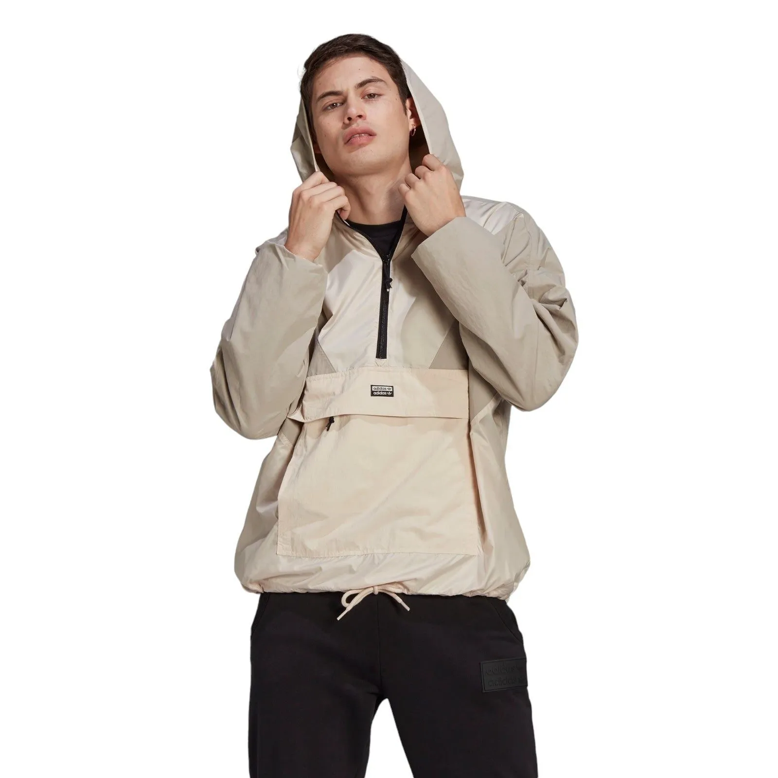 adidas Originals R.Y.V. V-Line Woven Windbreaker - Beige