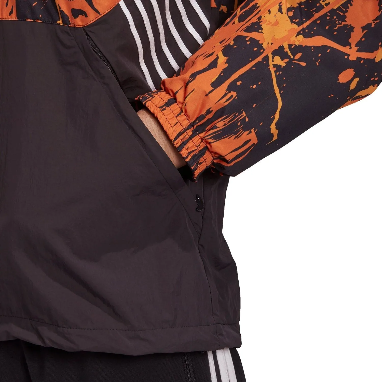 adidas Originals Tolima-02 Reversible Flame Windbreaker - Black