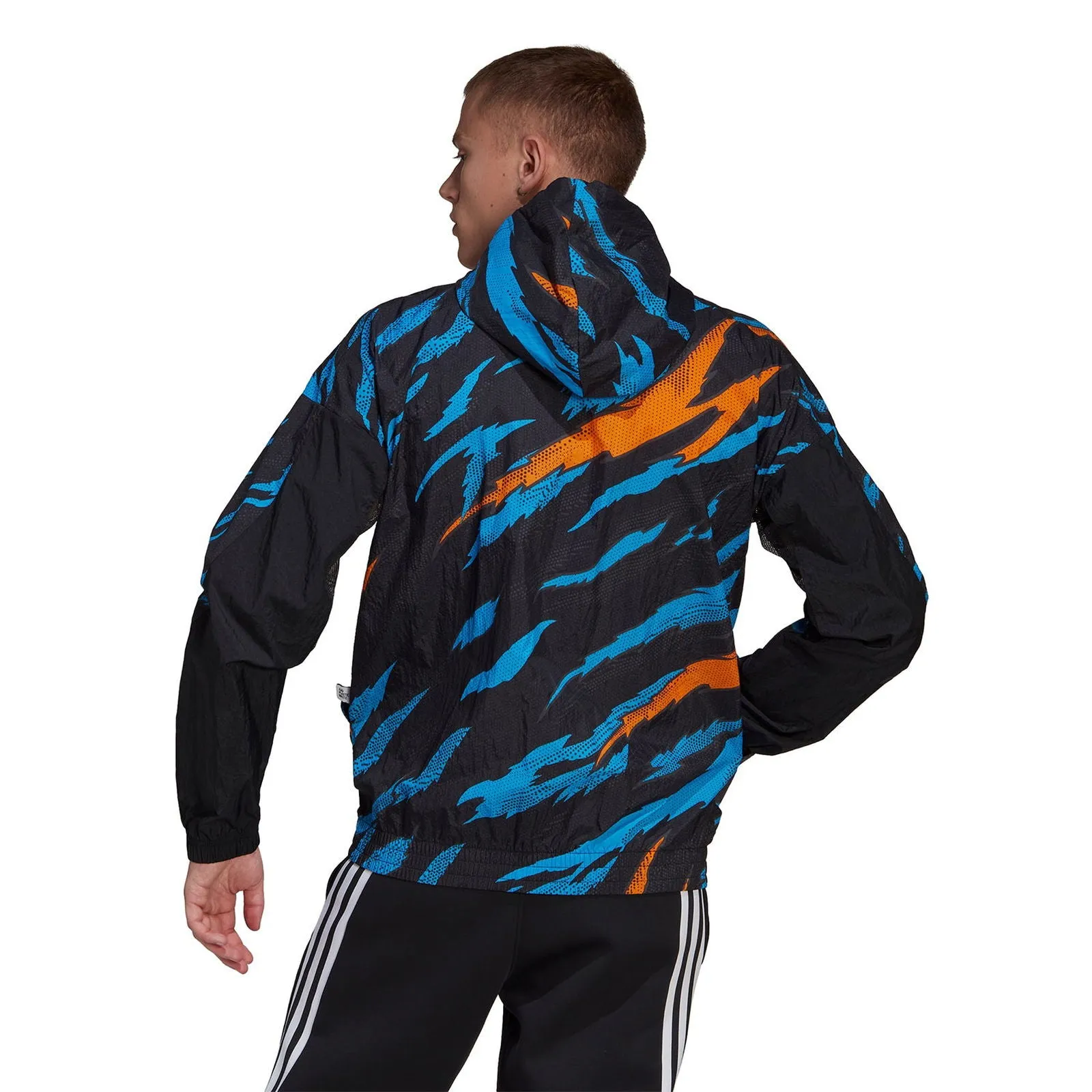 adidas TRVL Tiger Camo Windbreaker Mens - Black