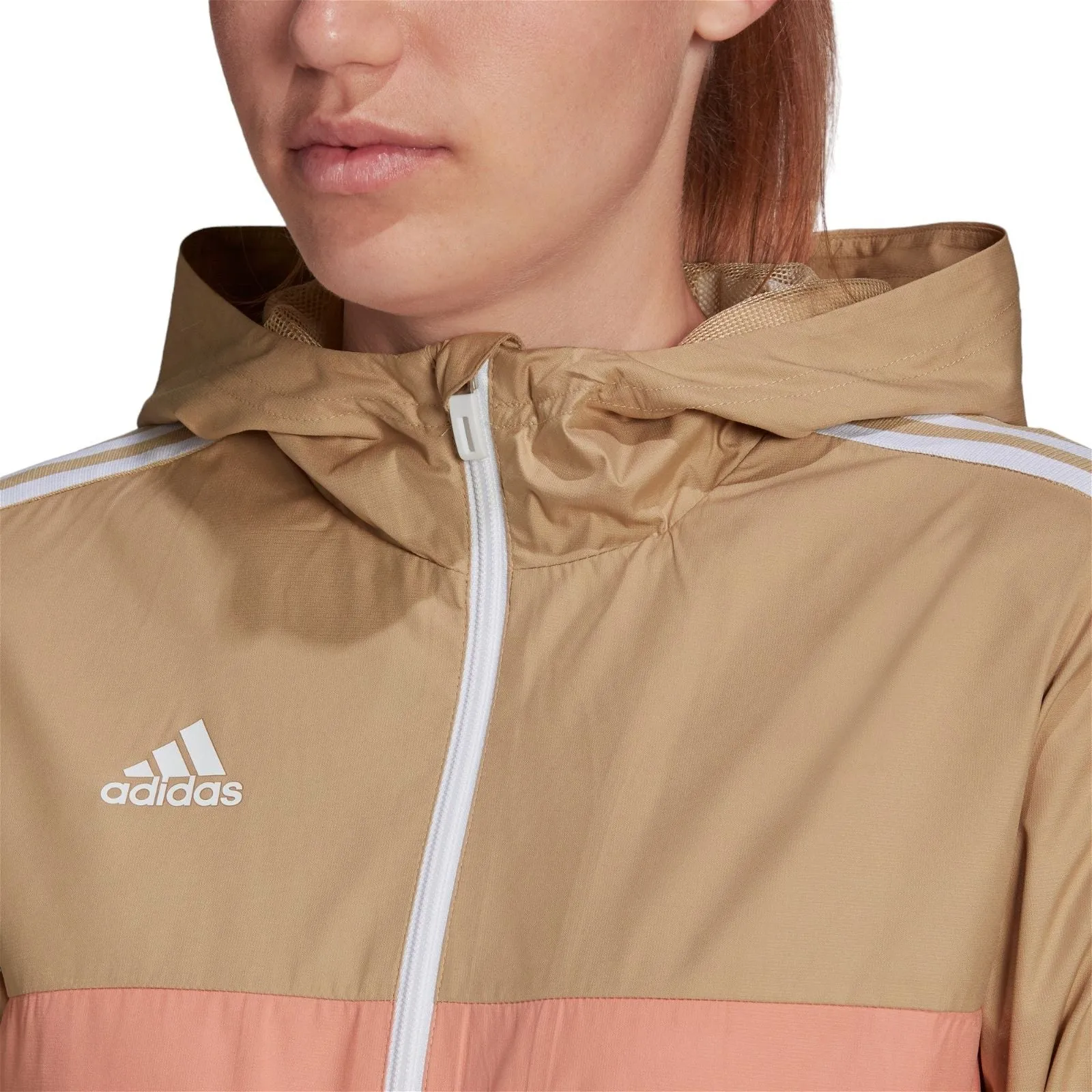 adidas Womens Tiro Winterized Windbreaker - Beige