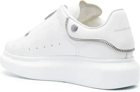 Alexander McQueen Oversized zip-up sneakers White