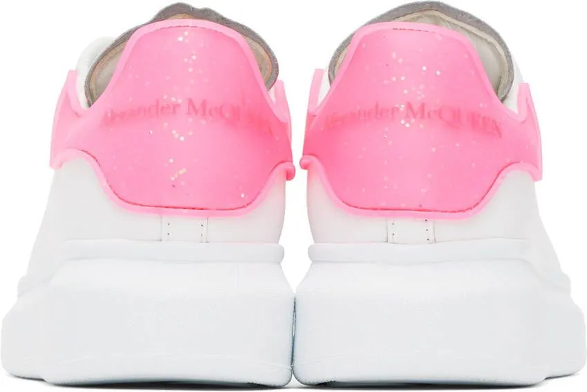 Alexander McQueen White & Pink Oversized Sneakers