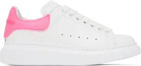 Alexander McQueen White & Pink Oversized Sneakers