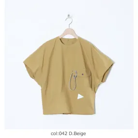 and wander   Cordura Typewriter SS Pullover-D. Beige