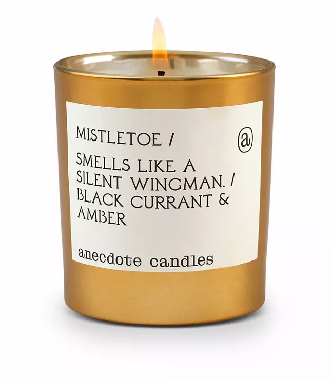 Anecdote Candles Mistletoe Gold Tumbler Candle