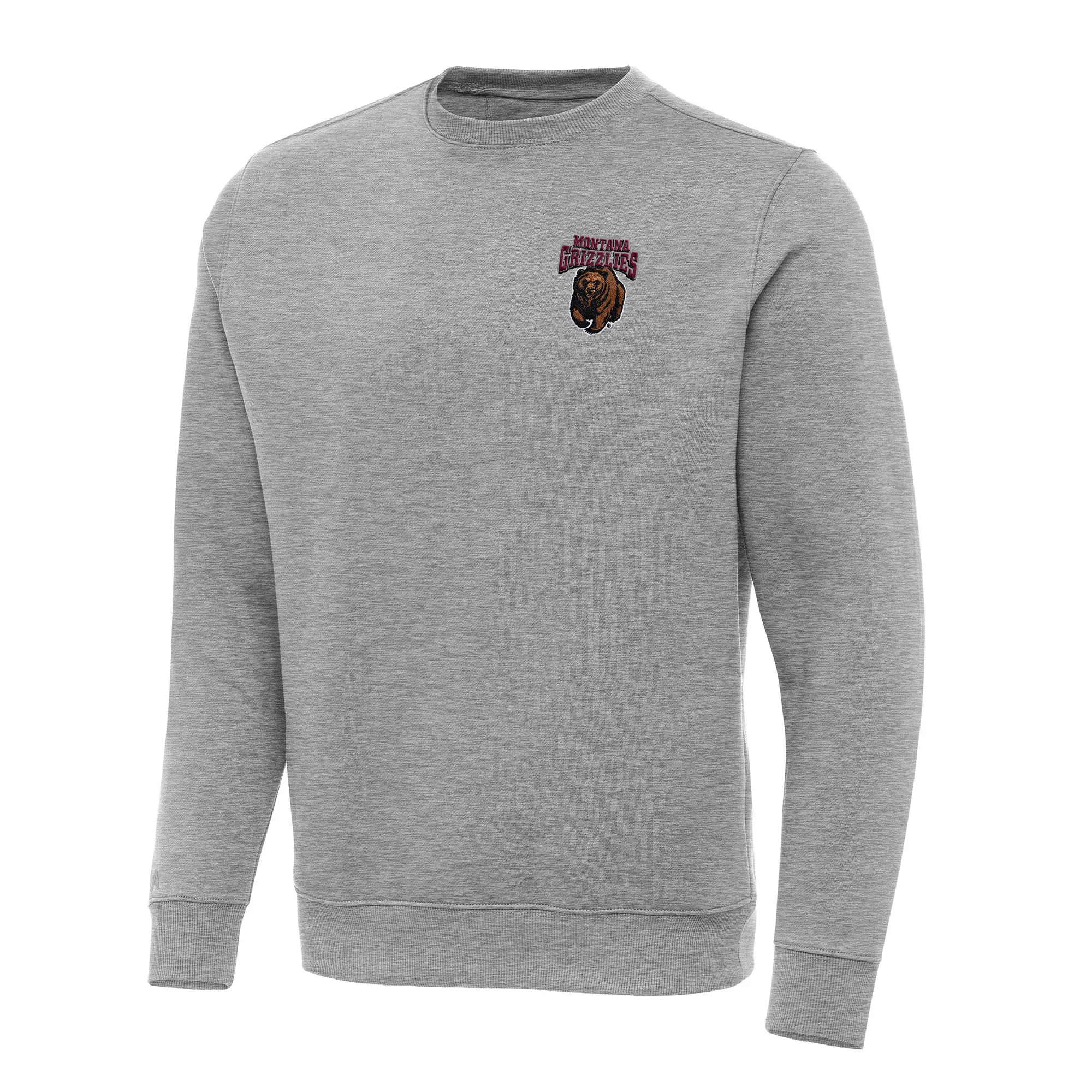 Antigua Montana Grizzlies Heather Gray Big & Tall Victory Pullover Sweatshirt