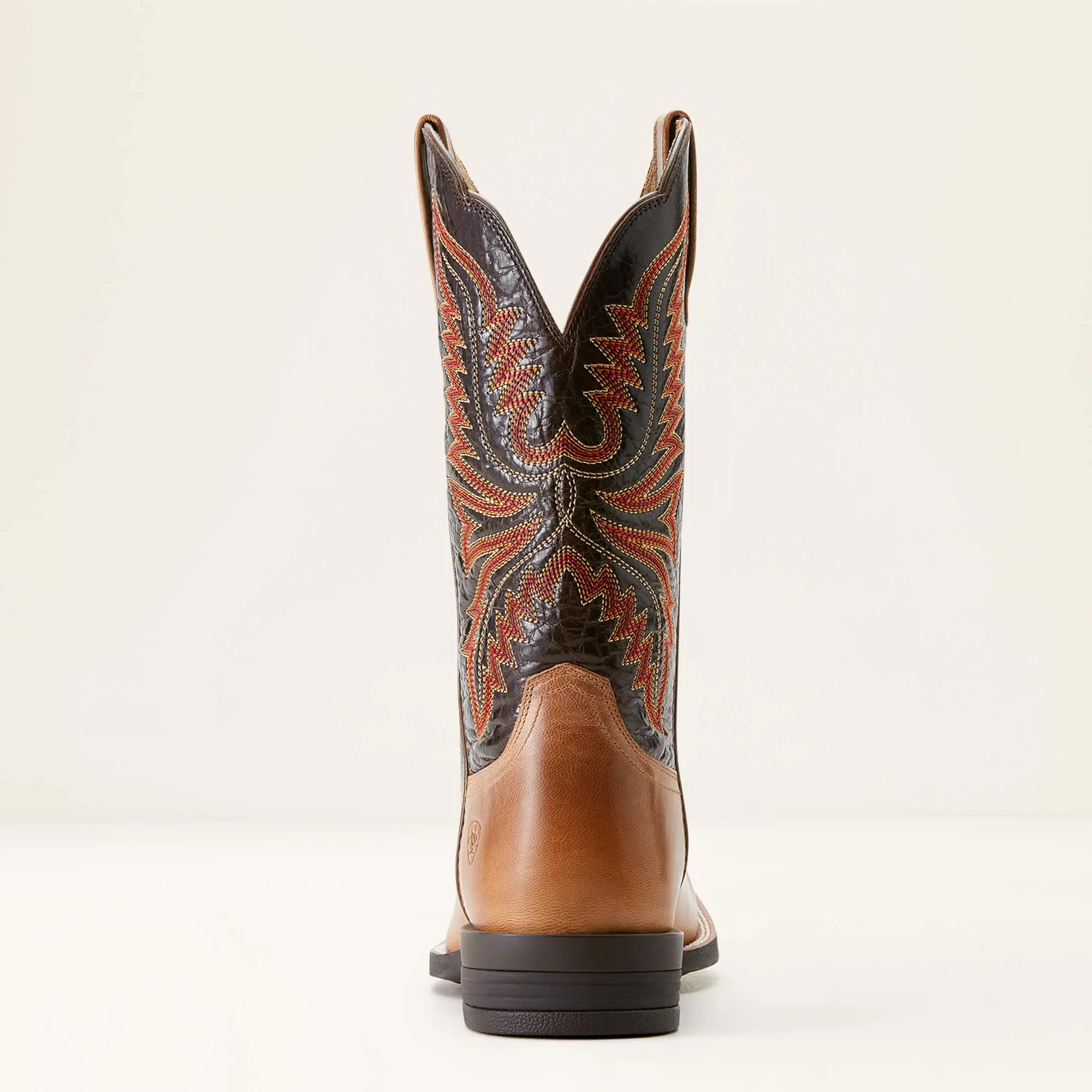 Ariat Men's Brush Creek Western Boot in Mesa Tan & Thunder Brown