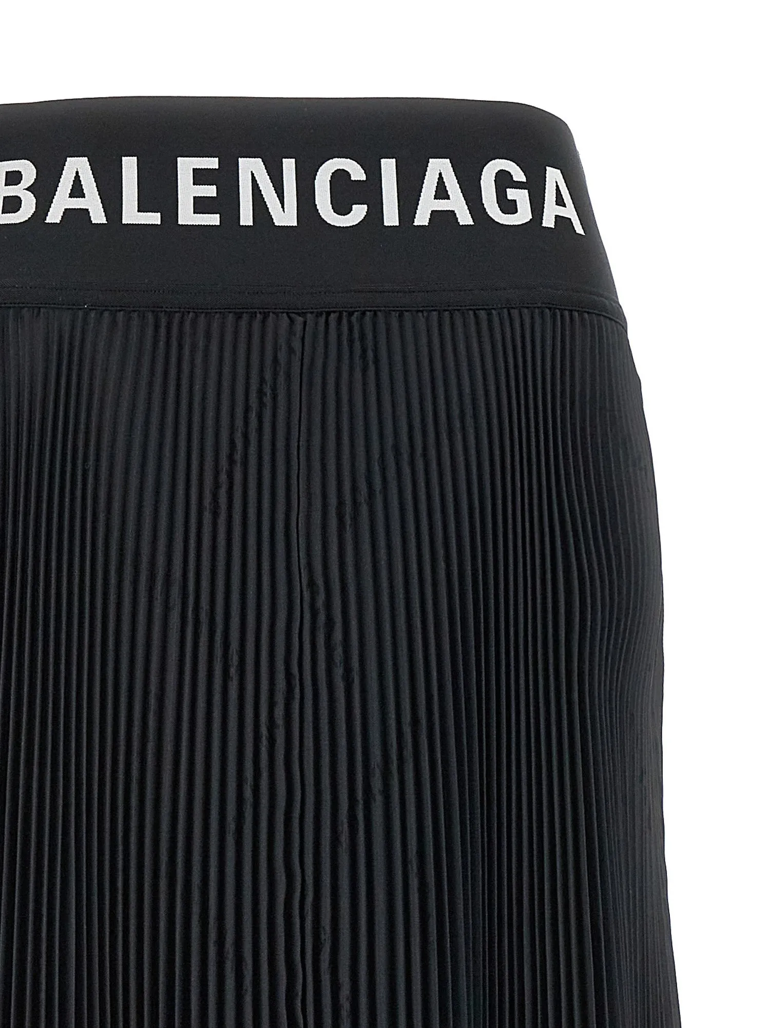 Balenciaga    Balenciaga Logo Pleated Skirt