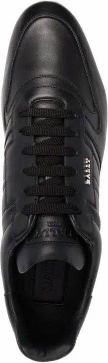 Bally logo-plaque low top sneakers Black