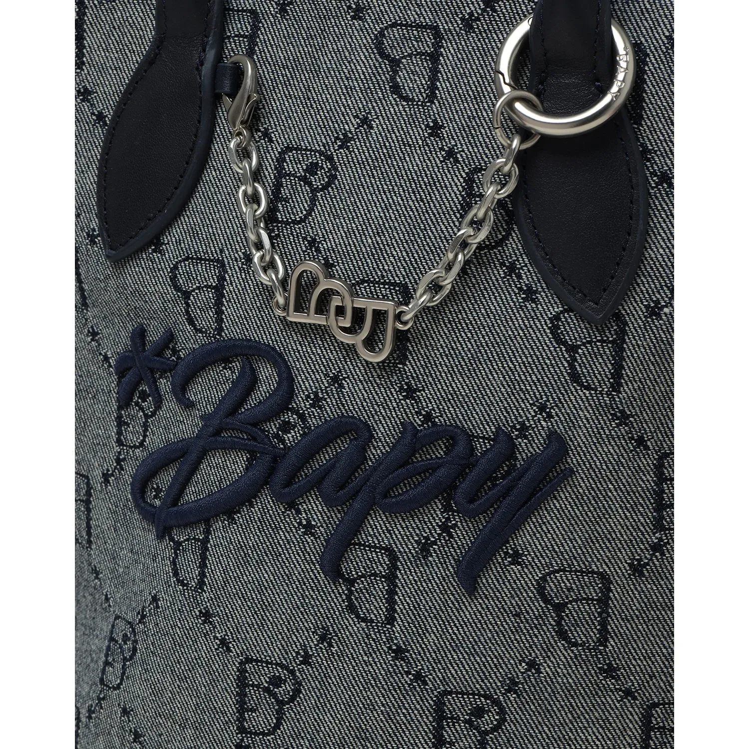 BAPY MONOGRAM JACQUARD SHOULDER BAG LADIES