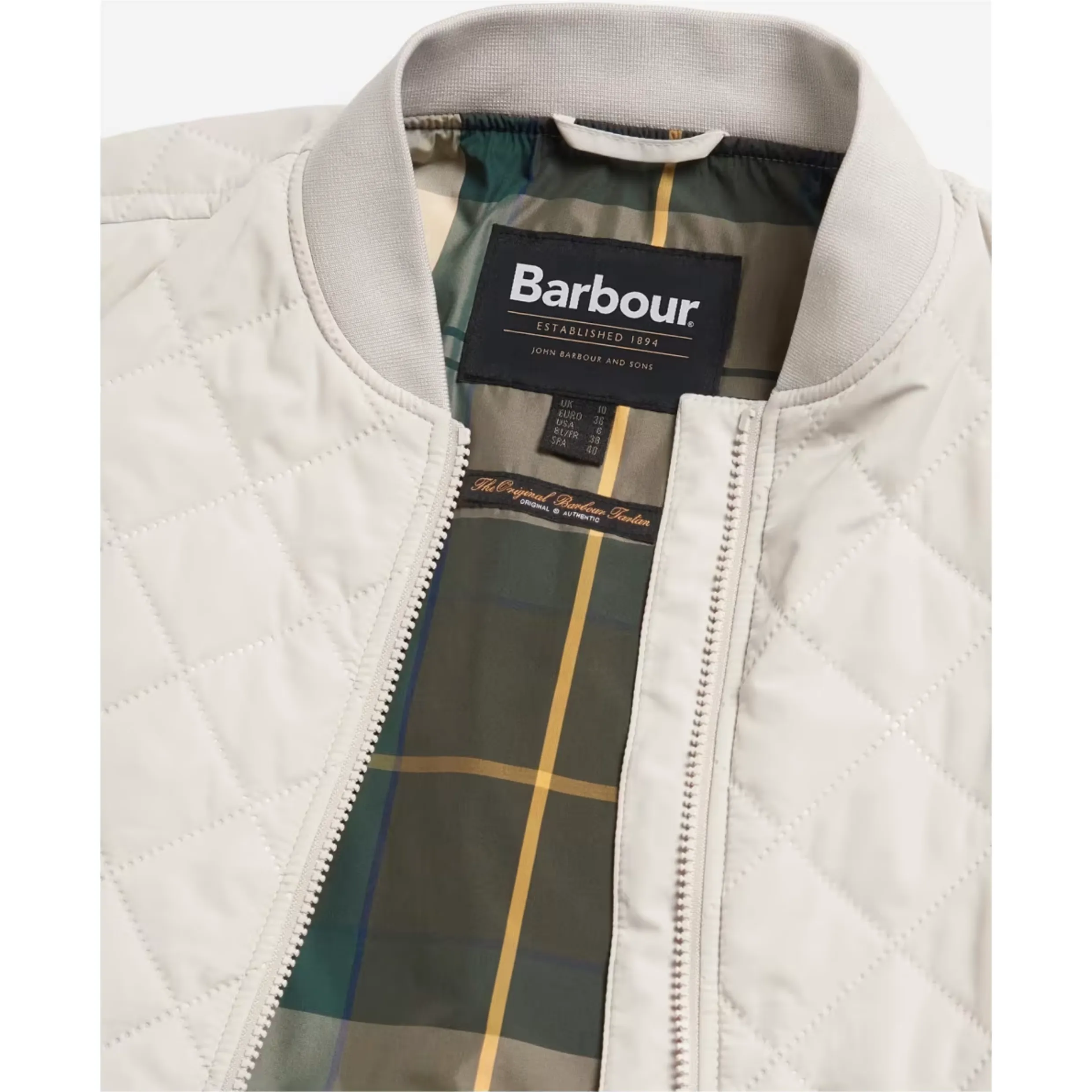 Barbour Bowhill Quilt Bomber Jacket French Oak LQU1719CR31