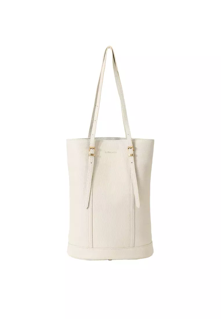 BERACAMY BERACAMY LYLE Portrait Tote - Grained Cream Beige