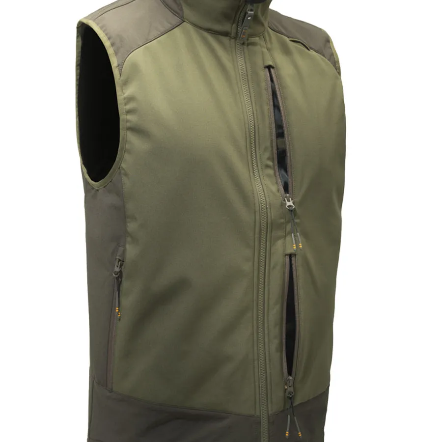 Beretta Butte Softshell Vest Moss / Brown Bark