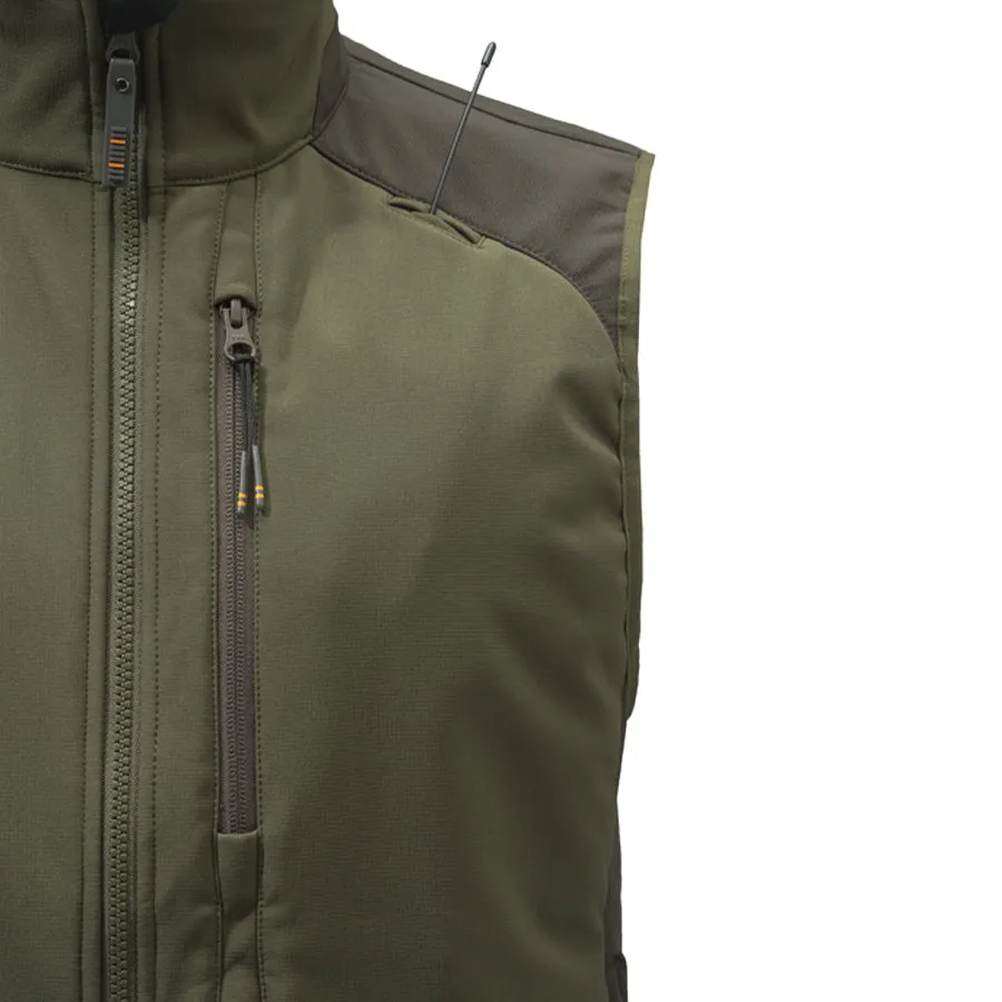 Beretta Butte Softshell Vest Moss / Brown Bark