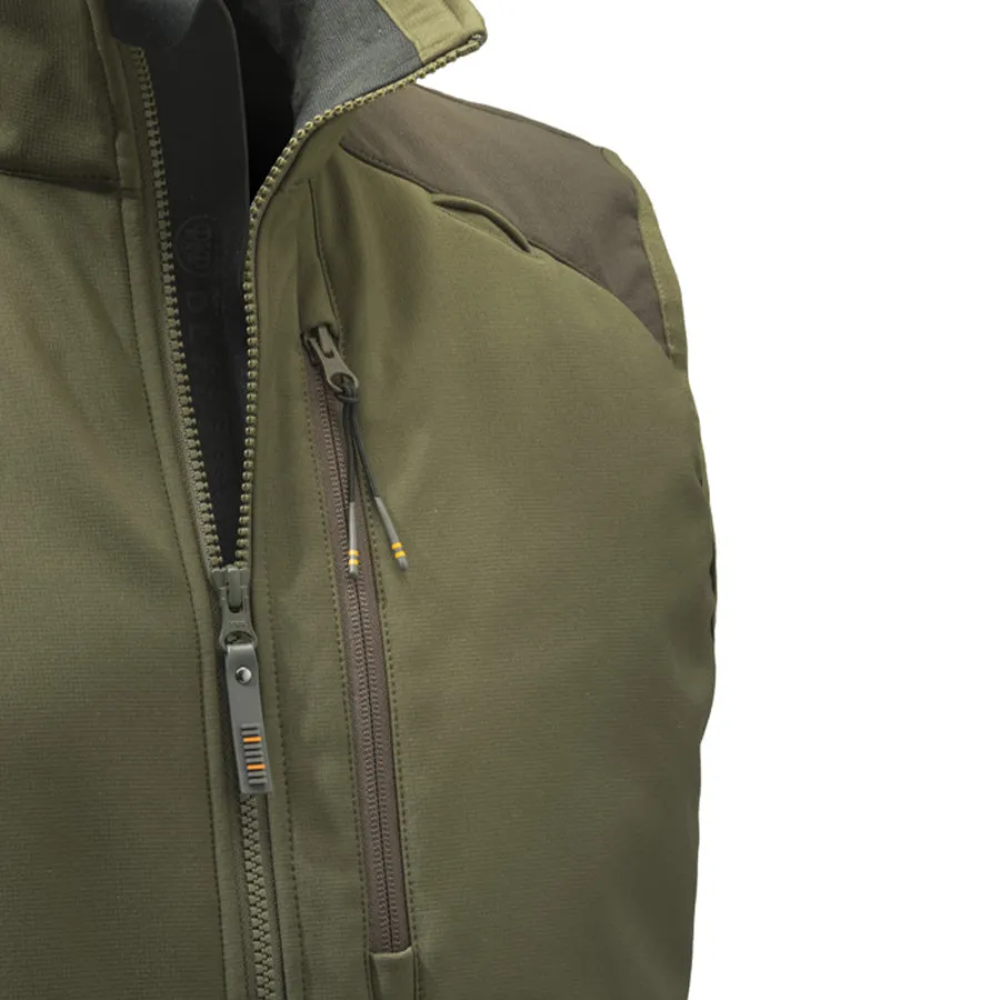 Beretta Butte Softshell Vest Moss / Brown Bark