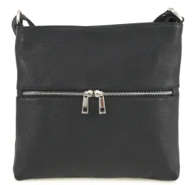 Black leather josslyn shoulder bag