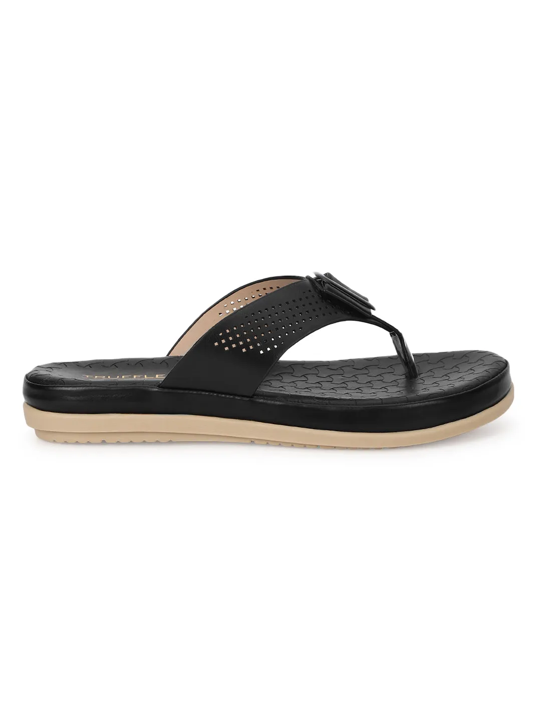 Black PU Slip-On Flats (TC-ST-015-BLK)