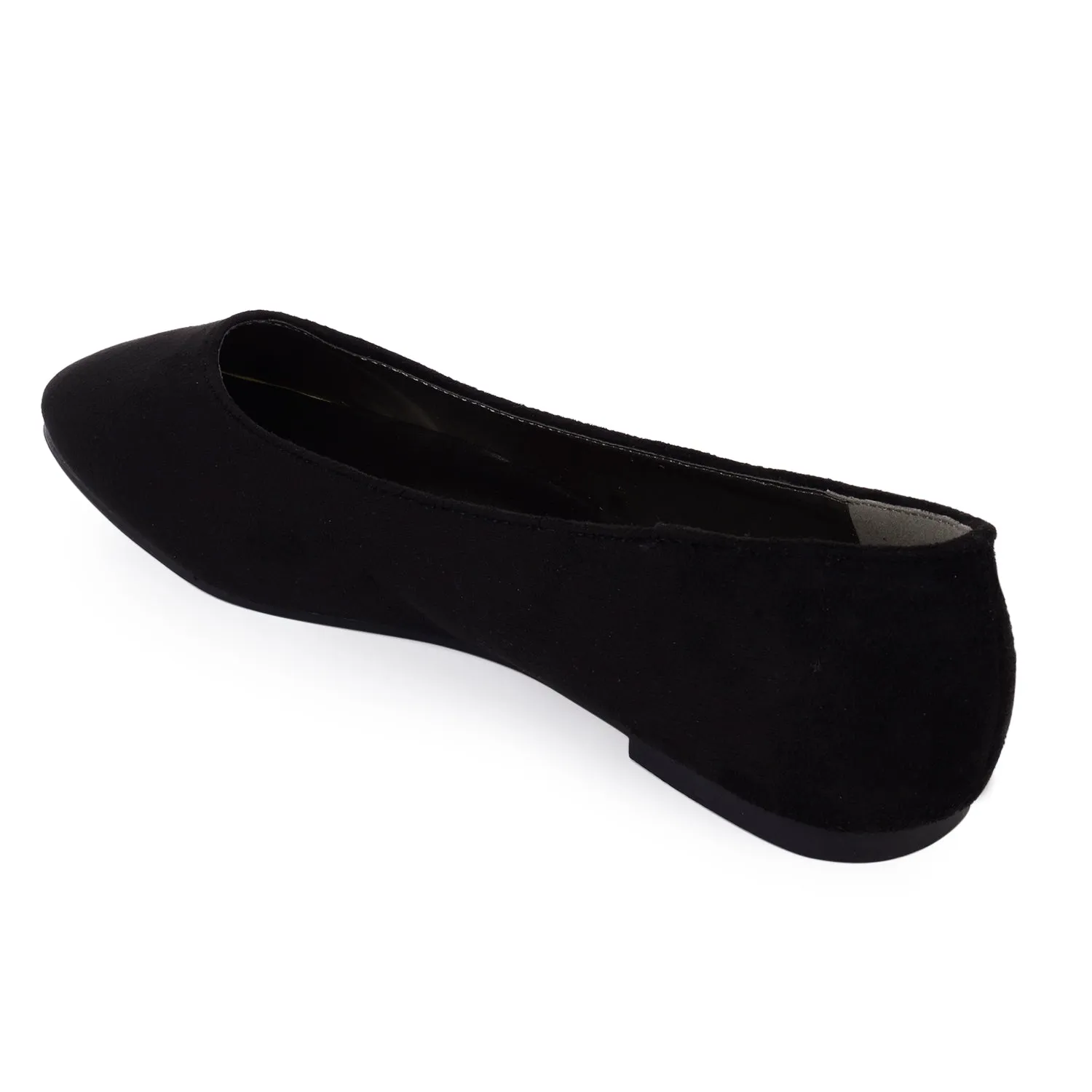 Black Slip On Ballerina Flats