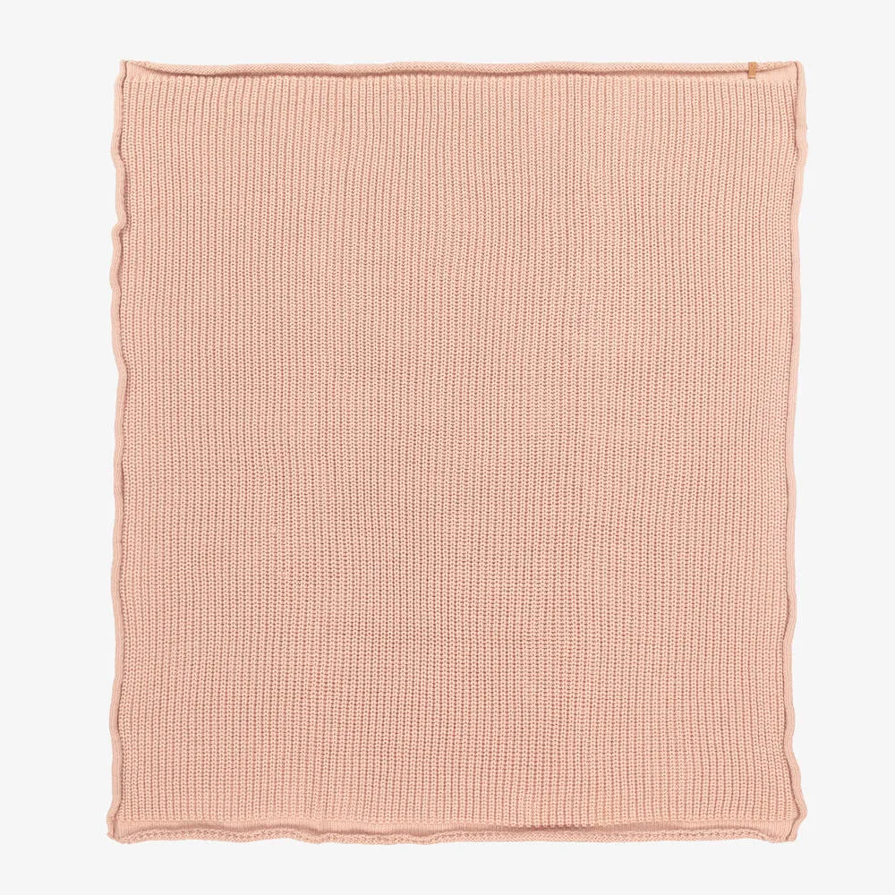 Blush Pink Knitted Blanket (92cm)