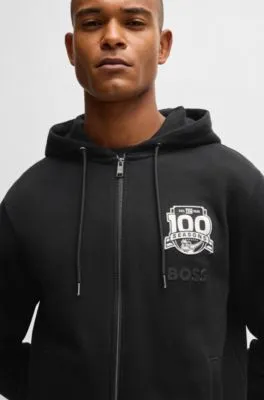 BOSS x NFL zip-up hoodie with special branding