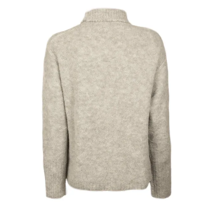 BOUCLE TURTLENECK SWEATER Woman Pearl 