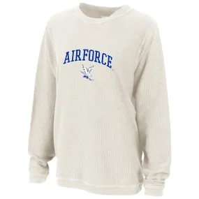 Boxercraft Air Force Falcons Women's Natural Rally Corduroy Pullover Sweatshirt