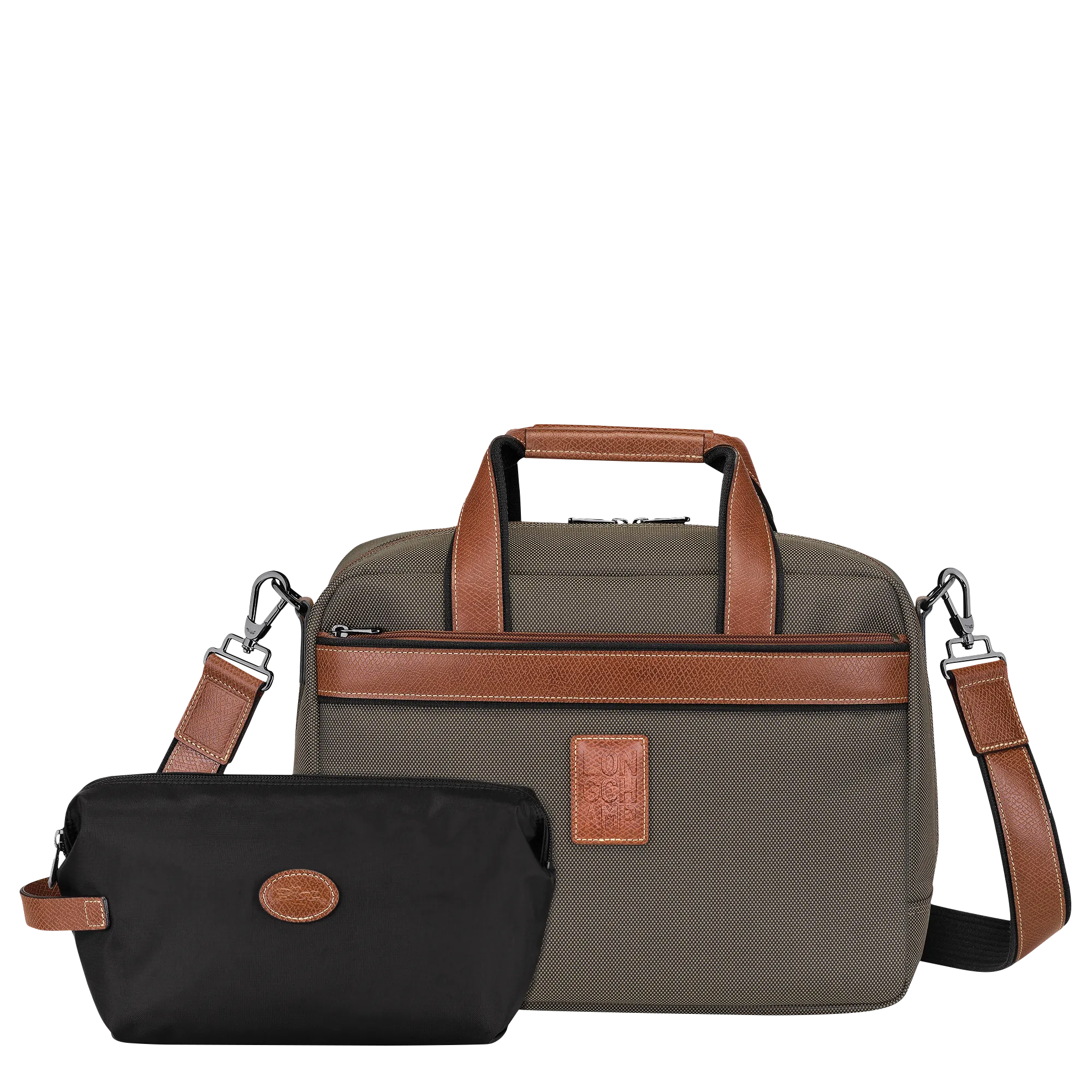 Boxford S Travel bag Brown - Recycled canvas