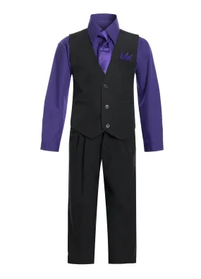 Boys formal vest set with tie (4 pcs)