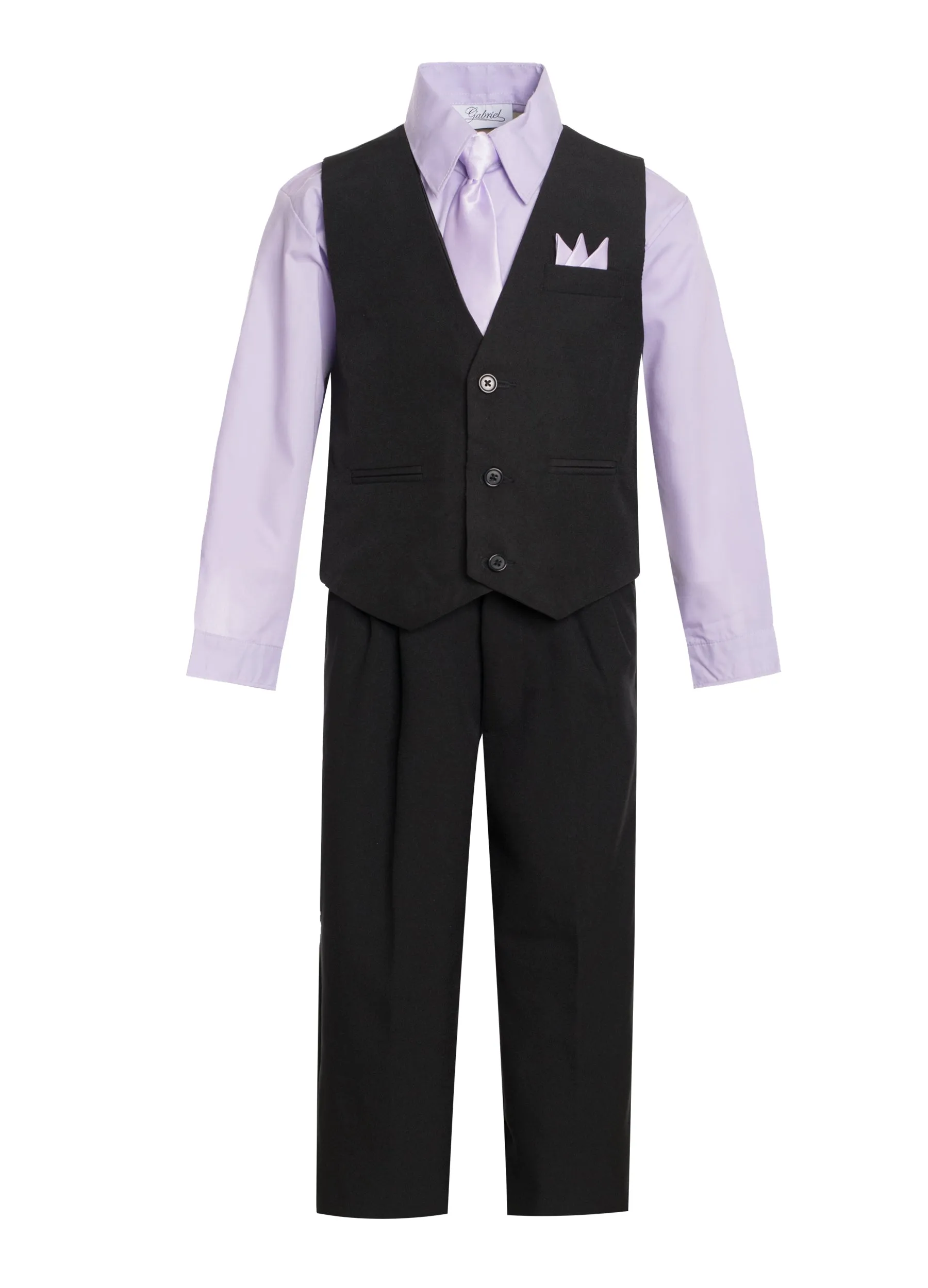 Boys formal vest set with tie (4 pcs)