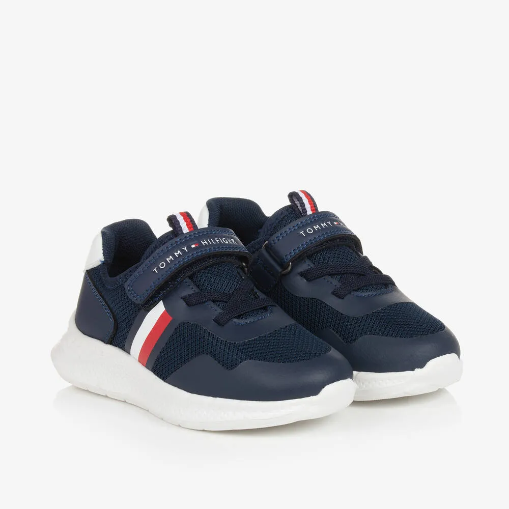 Boys Navy Blue Velcro Trainers