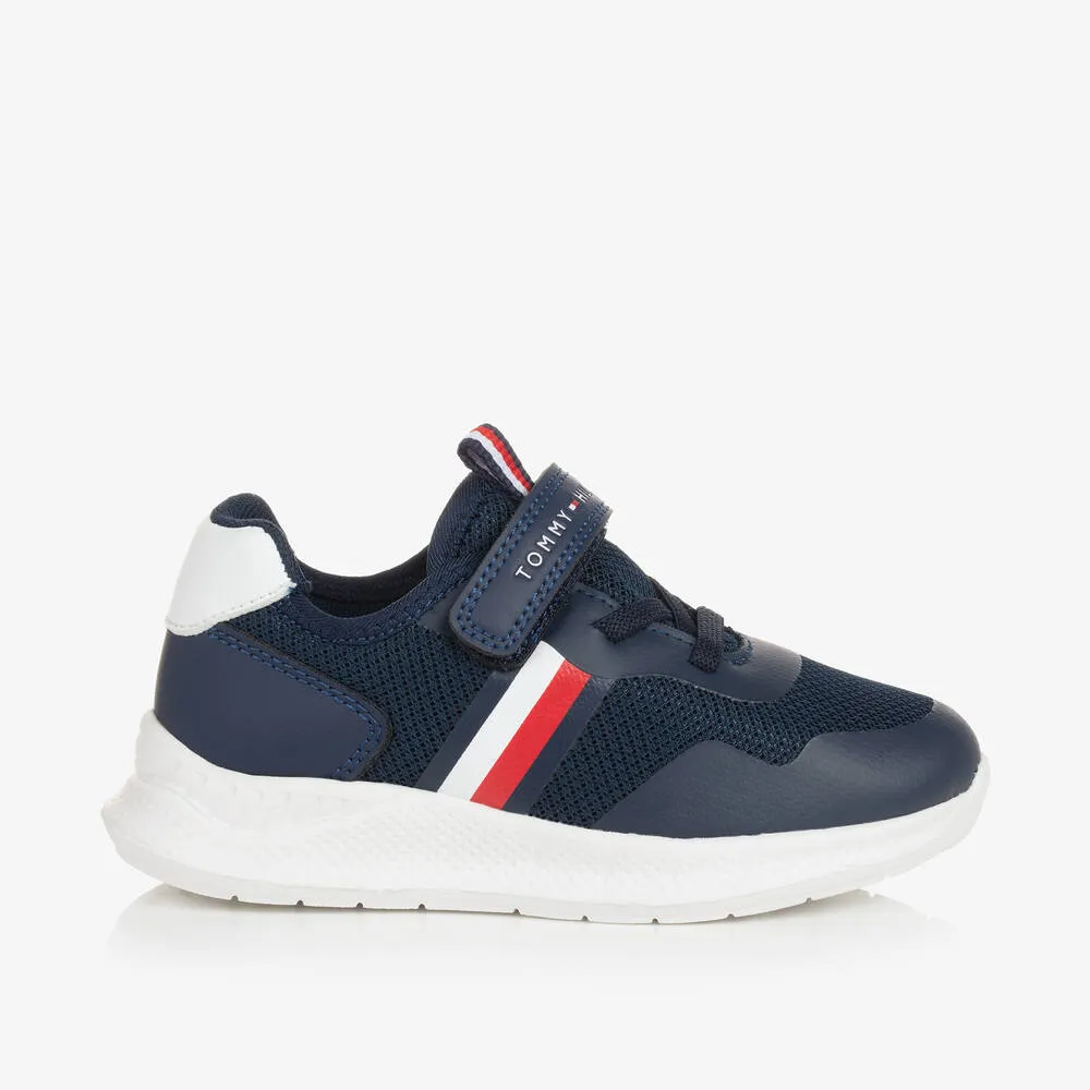 Boys Navy Blue Velcro Trainers