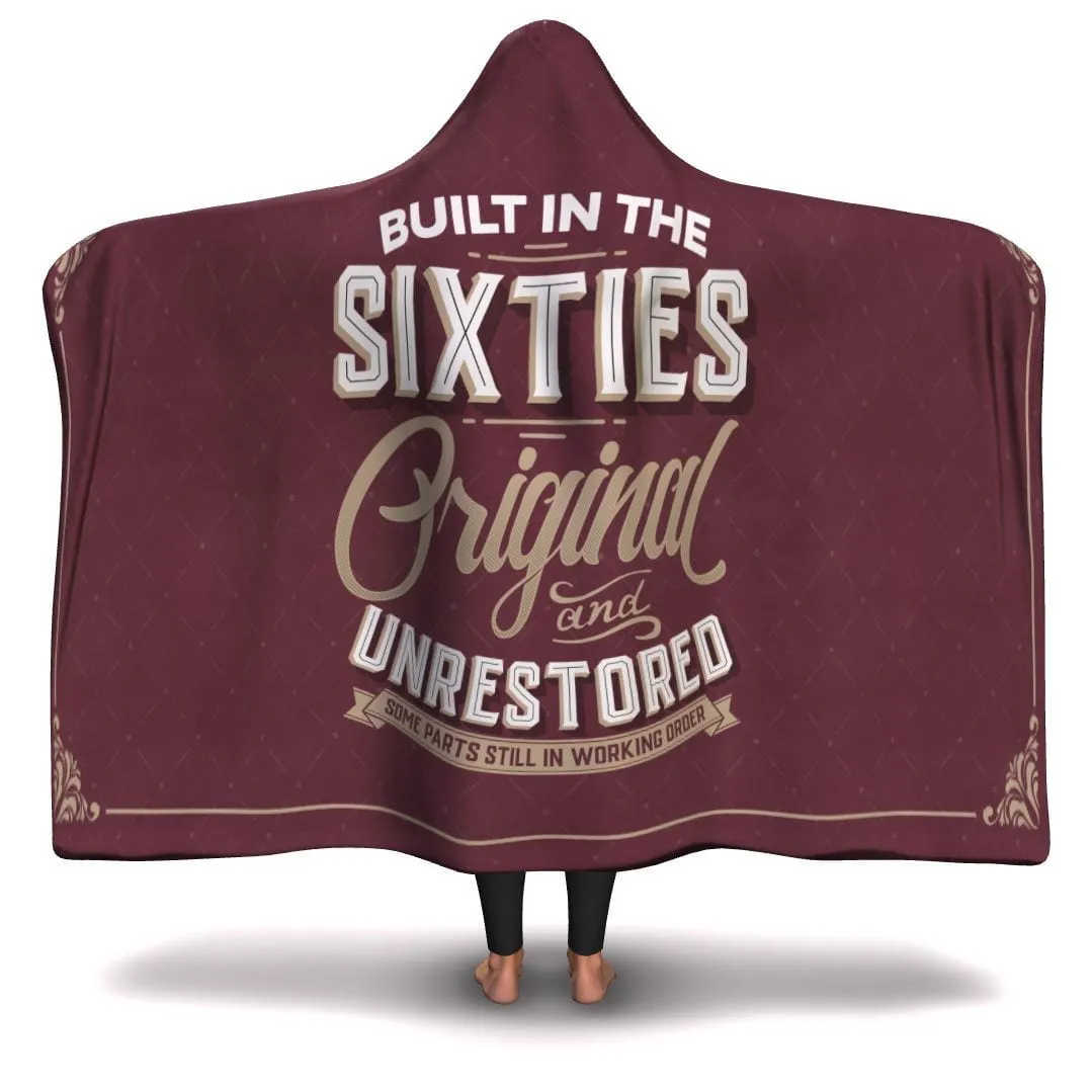 Built in the Sixties Hooded Blanket