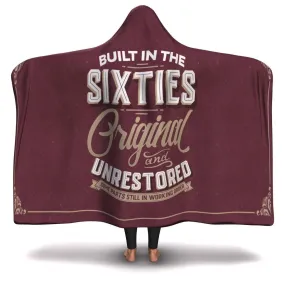 Built in the Sixties Hooded Blanket