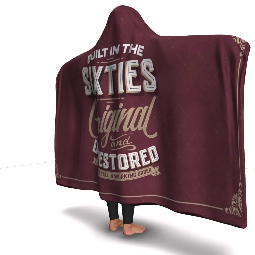 Built in the Sixties Hooded Blanket