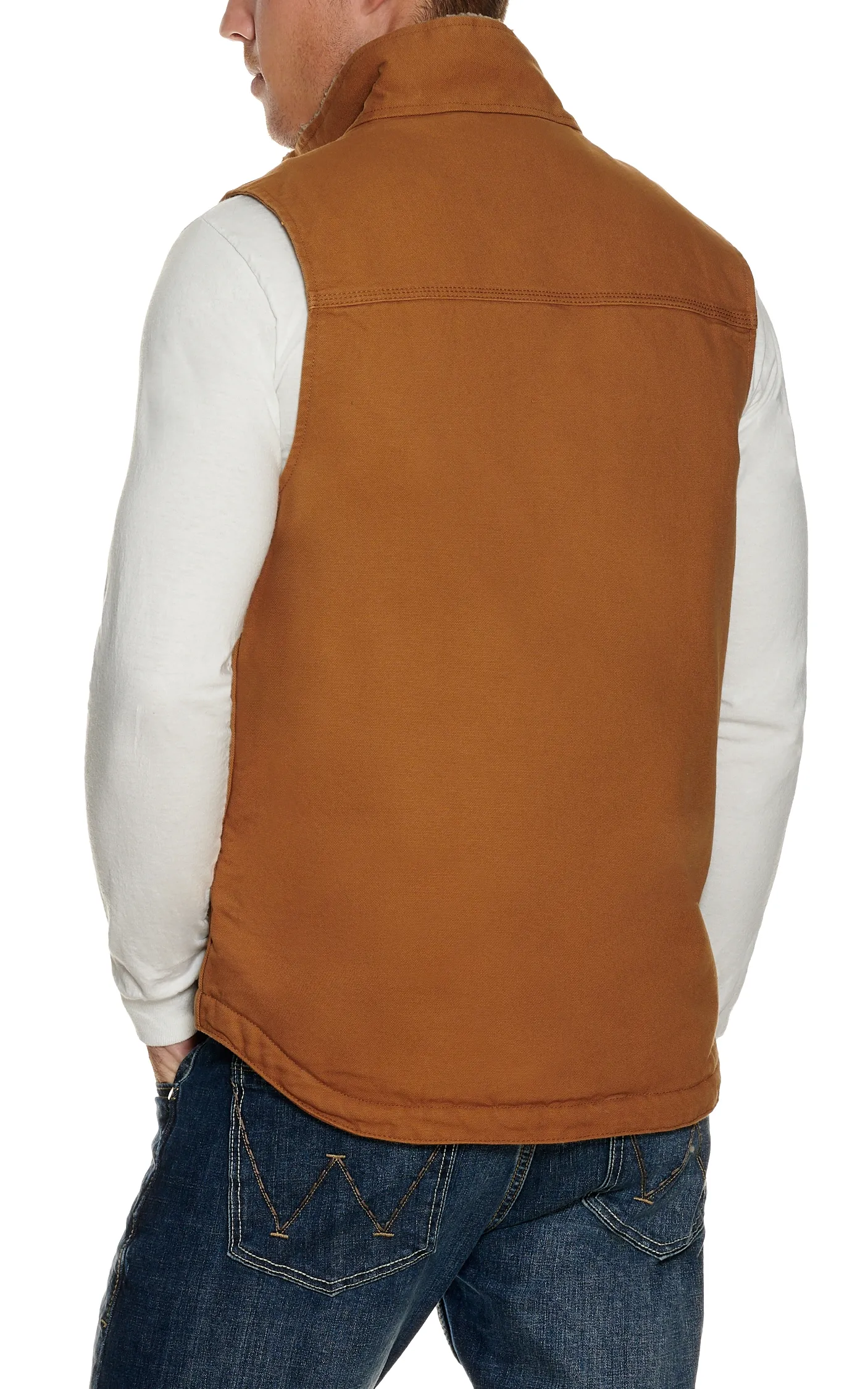 Carhartt Men's Carhartt Brown Sherpa Lined Vest