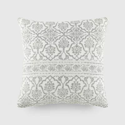 Casual Comfort Antique Floral Cotton Square Throw Pillow