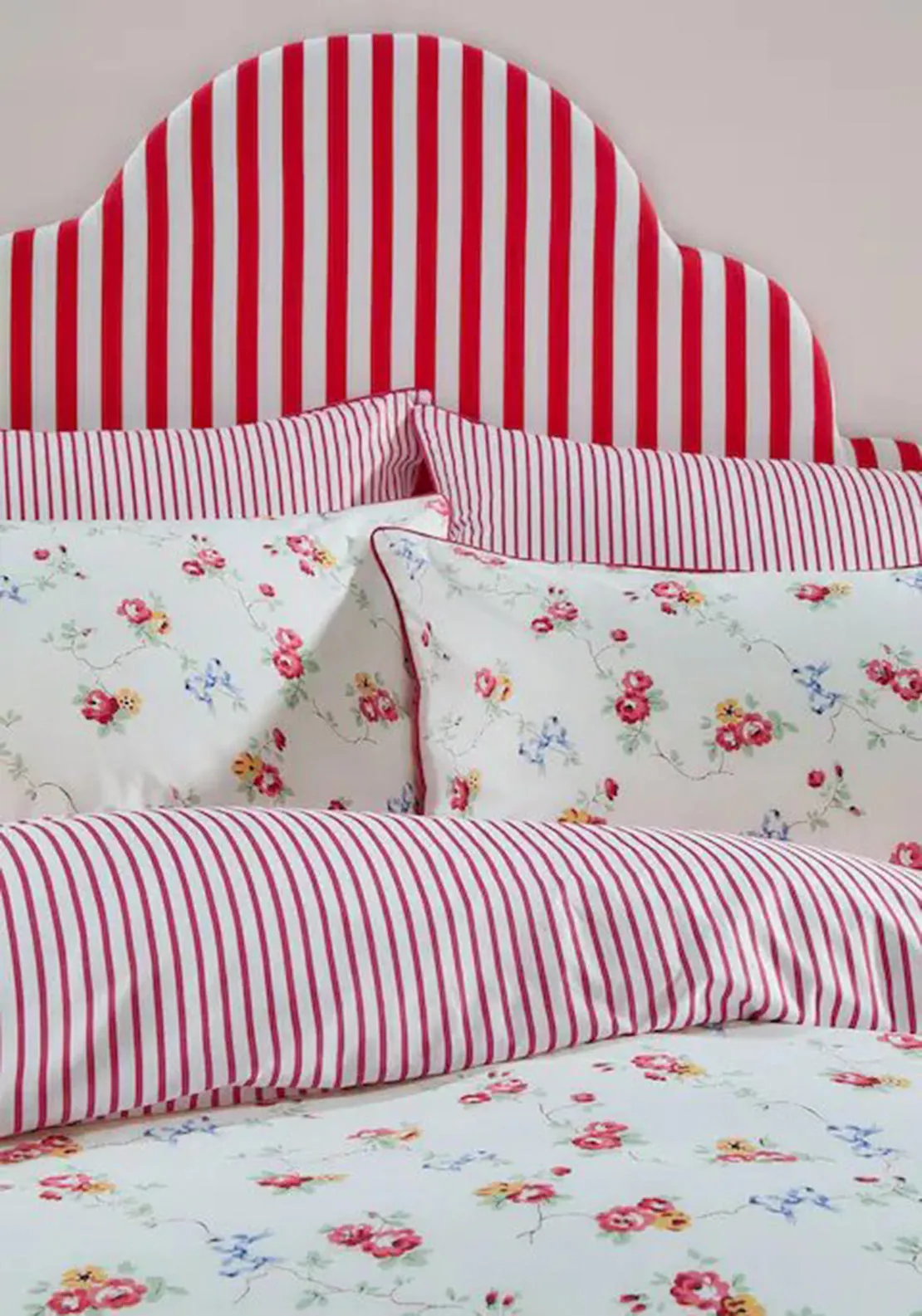 Cath Kidston Rose & Bows Duvet Cover Set, Multi-Coloured