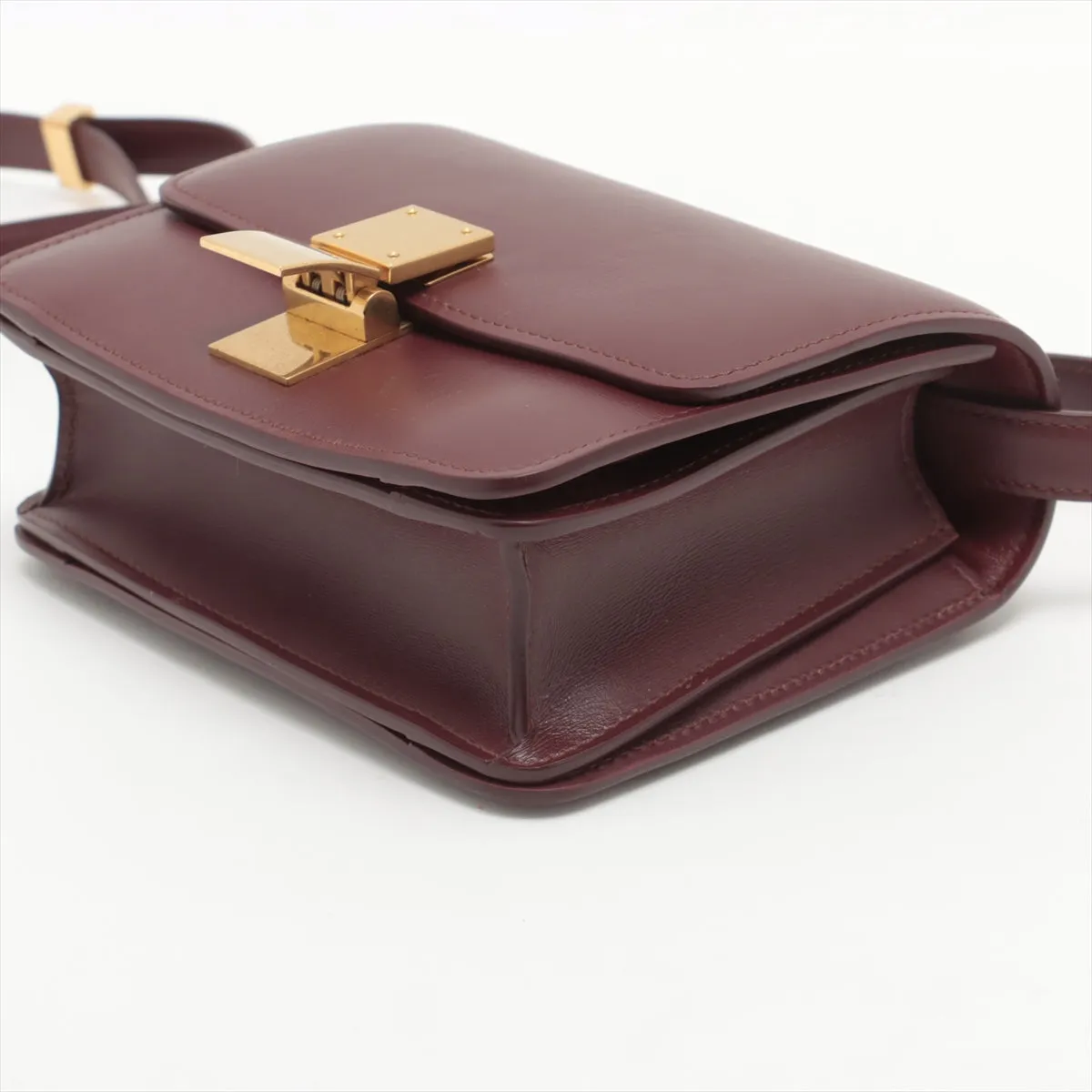 Celine Teen Box Bag Burgandy