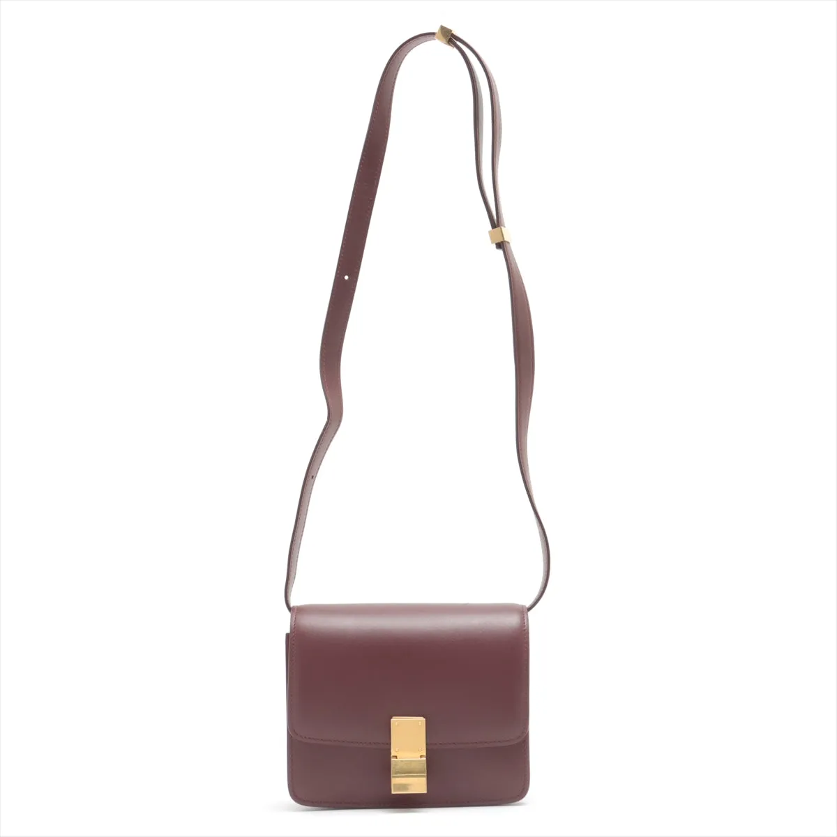 Celine Teen Box Bag Burgandy