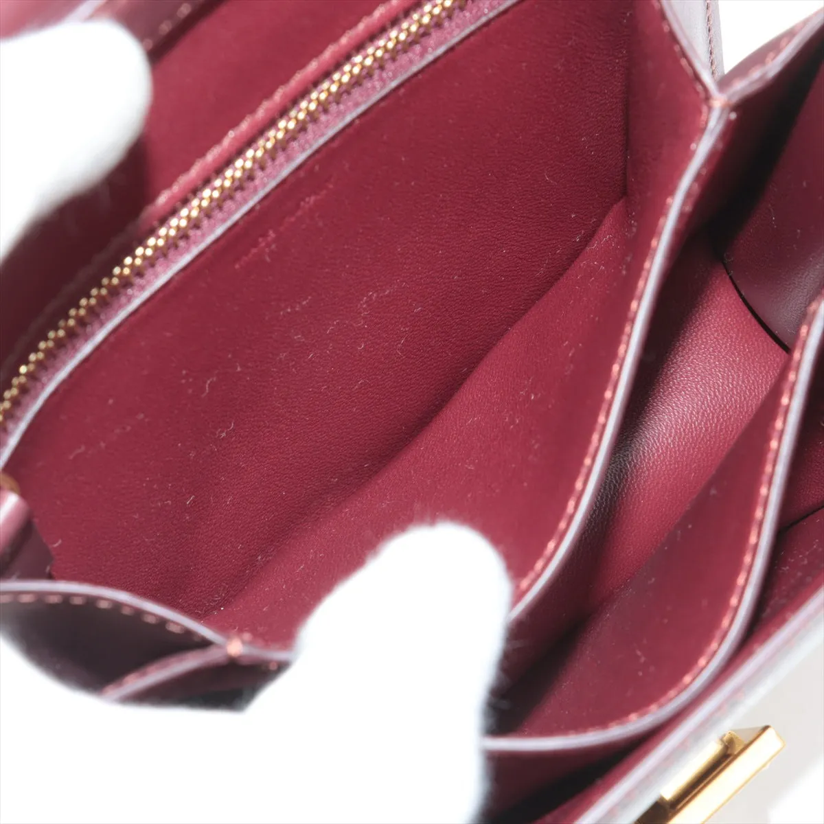 Celine Teen Box Bag Burgandy