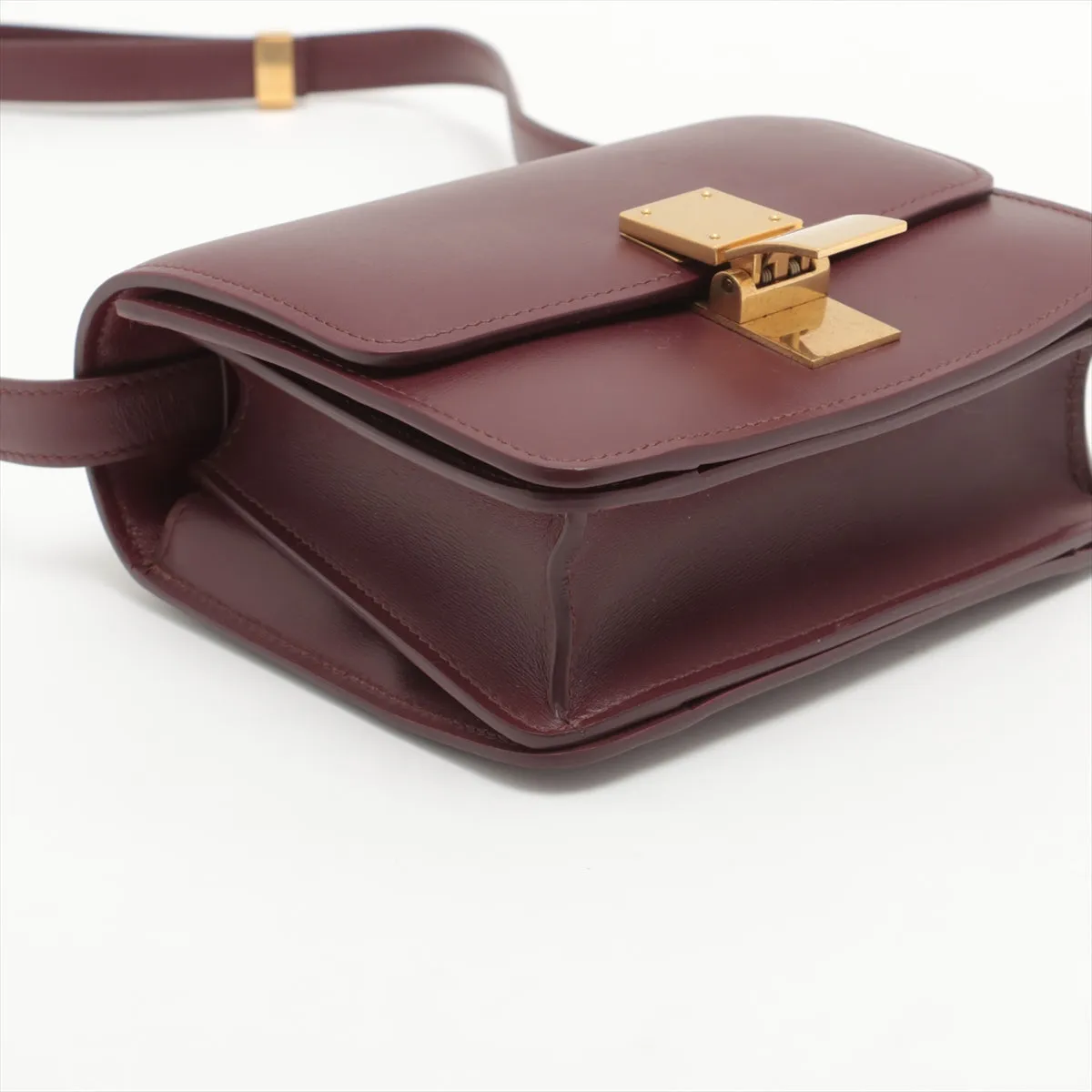 Celine Teen Box Bag Burgandy