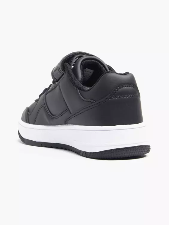 Champion  Junior Girls Rebound Low Black/White Velcro Trainers